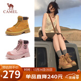 骆驼（CAMEL）山丘经典大黄靴反绒马丁靴户外工装靴 L23W076065 土黄 38