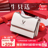 啄木鸟（TUCANO）包包女款2025年牛皮链条小方包单肩斜挎包圣诞新年生日礼物送女友