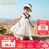 巴拉巴拉宝宝连衣裙婴儿裙子儿童公主裙女童夏装2025款海军风208225111007