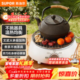 苏泊尔（SUPOR）迷你电陶炉煮茶器煮茶炉煮茶壶养生围炉煮茶茶艺炉泡茶家用办公老白茶黑茶花茶不挑器具SW-DTL01