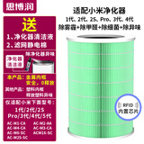 思博润适配小米米家空气净化器滤芯过滤网1代、2代、2S、Pro、3代、4代、循环风滤芯 M2A芯片版（180折滤纸+金属内网+升级除霾除菌