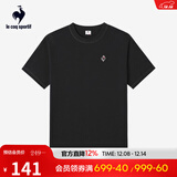 乐卡克法国公鸡夏季圆领短袖T恤 L242UECA0302 炫黑色-2 M
