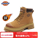 Dickies男士马丁靴高帮时尚男靴工装靴情侣靴男 土黄-加绒 40-男女款