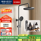 恒洁淋浴花洒全套精铜主体可升降易除垢喷头花洒套装 【店长推荐】950-333B-SH