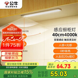 公牛（BULL）感应橱柜灯衣柜灯LED人感光感磁吸 卧室床沿玄关小夜灯40CM4000K