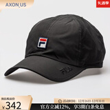 斐乐（FILA）棒球帽子遮阳帽男帽女帽情侣鸭舌帽防晒网球帽吸汗透气运动休闲帽 Black经典款黑色 均码 55-60CM