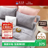 富安娜法兰绒四件套冬季防静电床品加厚保暖床单被套双人加大230*229cm