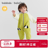 巴拉巴拉童装婴儿连体衣秋冬宝宝外出抱衣哈衣爬服珊瑚绒男童女童婴童衣服