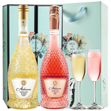 博西奥（BOSIO）意大利进口香槟起泡酒莫斯卡托甜型白葡萄气泡moscato果酒送礼 金奖【莫斯卡托】甜白*1+桃红*1