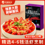 DeYAN德炎蒜蓉小龙虾900g（净虾450g4-6钱/只）整虾烧烤夜宵加热即食