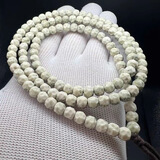 珍田海南原生态顺白凹面无相星月108颗大留白星月菩提男女文玩手串链 【镇店级】7*8mm无相