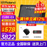 罗兰（Roland）音箱音响CUBE STREET EX吉他弹唱户外直播内录便携路演舞台演出 EX音箱+多功能锂电池+拉杆音箱包