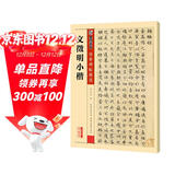 墨点字帖 文徵明小楷毛笔字帖 传世碑帖精选毛笔字帖入门写毛笔字成人学生初学者 文徵明小楷