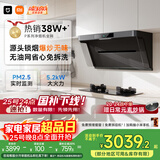 米家小米抽吸油烟机净烟机P1国家补贴以旧换新大吸力一级能效上门安装【天然气智能套装】免拆洗MJ04CY