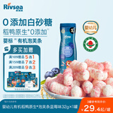 禾泱泱有机婴幼儿高钙泡芙条蓝莓味32g 稻鸭原生宝宝零食低敏6月+