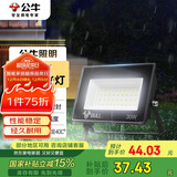 公牛（BULL）LED投光灯户外庭院工厂园林灯露营灯 IP65防水等级30W-6500K白光