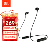 JBL TUNE 135BT蓝牙无线耳机 颈挂式运动耳机 无线立体声耳机 黑色生日元旦新年礼物