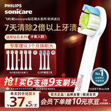 飞利浦（PHILIPS）电动牙刷头官方原装适配钻石3/7/9系列刷柄清洁护龈亮白 欧洲进口 3支装HX6073/67 白色