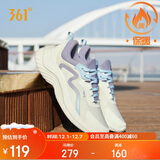 361°运动鞋女秋冬季保暖网布轻便减震通勤休闲跑步鞋子女682232210-5