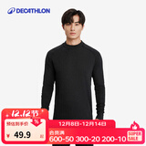 迪卡侬（DECATHLON）保暖内衣男女秋衣秋裤速干防寒滑雪上衣裤子套装- BL 100 SKI100 【男士】黑色上装 L