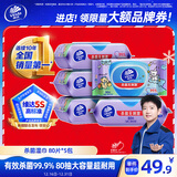 维达（Vinda）杀菌湿巾 80片*5包 线条小狗IP款 杀菌率99.9% 湿巾大包 湿纸巾