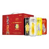 瓦伦丁（Wurenbacher）混合啤酒礼盒装 500ml*12听 德国原装进口 元旦送礼 京东自营