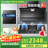 Haotaitai大吸力油烟机补贴20%家用自清洗变频烟灶套装抽油烟机燃气灶套装顶侧双吸以旧换新B1 【烟灶消3件套】变频烟机+猛火灶+消毒柜