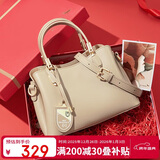 红蜻蜓包包女包牛皮斜挎妈妈手提包送女友妈妈跨年新年生日礼物礼盒