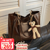 爱情海牛皮包包女包托特包大容量单肩高端品牌生日礼物高级感送女友老婆