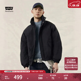 Levi's李维斯情侣同款简约休闲轻薄防寒舒适保暖羽绒服休闲外套 黑色 XL 女生建议拍小一码