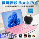 神舟牧歌【2025新款英特尔+酷睿i7独显】手提笔记本电脑高性能金属轻薄本全能设计便携商务办公学生游戏本 【办公娱乐】英特尔15代pro粉+高清护眼屏 16G内存+256G极速固态【豪华大礼包】 标准