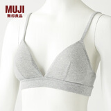 MUJI MUJI 女式 无侧缝针织 文胸 内衣 灰色 S