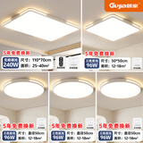 顾家卧室灯全光谱led中山灯具大全2025新款餐厅客厅主灯大护眼吸顶灯 套装D【三室两厅】 全光谱护眼