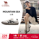 骆驼（CAMEL）山海薄底女鞋复古休闲运动德训鞋子X24B09L7606 象牙白/黑 36