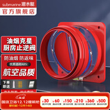 潜水艇（Submarine）油烟机止逆阀烟道阀厨房止回阀止烟阀逆止阀卫生间单向阀防倒灌 新升级视窗厨房止逆阀（单只）