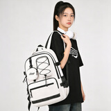 Edison爱迪生高中生书包女护脊大容量反光初中高中双肩包旅行背包2483-2