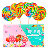 金稻谷 彩虹棒棒糖 200g 休闲零食 糖果礼盒 七夕情人节礼物 新年礼盒 七彩圆形200g单支【无礼盒】