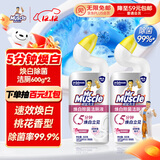 威猛先生（Mr Muscle）洁厕灵 600g*2瓶 恋恋桃花 含84精华 洁厕剂 除菌洁厕液 马桶清洁