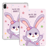 zoyu 适用华为MatePad保护套2024款11.5英寸气囊保护壳2023款平板电脑全包防摔卡通可爱 紫色可爱兔【配钢化膜】 华为MatePad【11.5英寸】