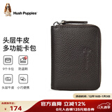 暇步士（Hush Puppies）卡包男名片夹超大容量皮套多卡位证件套防盗刷新年礼物