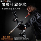 HUWAIREN弓箭反曲弓箭成人竞技比赛复合弓滑轮弓射箭装备美猎弓箭射击户外 黑鹰反曲弓 新手练习套餐 20磅