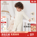 英氏（YEEHOO）婴儿衣服新生儿连体衣男女宝宝纯棉新疆棉婴幼儿居家爬服四季款 星辰【襟蛤款】 90cm (建议1-2岁 9.5-13kg)