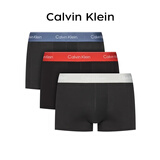 Calvin KleinCK 男士棉质平角内裤 3条套装 LV00NB4389 VQO黑/黑/黑  M