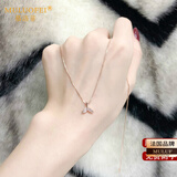 慕洛菲玫瑰金色鱼尾项链女款走心生日礼物送女友老婆首饰元旦礼物 海豚项链【免费刻字】