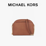 MICHAEL KORS新年礼物送女友MK女士包包JET SET TRAVEL单肩斜挎包中号牛皮棕