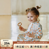 OAK FAMILY灯芯绒连衣裙女宝宝周岁长袖公主裙洋气 花园舞曲 80 cm