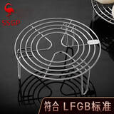 三四钢®蒸架316食品级不锈钢蒸笼架子高压锅304高脚蒸菜蒸蛋架蒸格篦子 304矮脚款：16cm