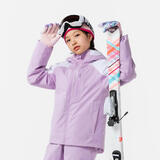 迪卡侬儿童SKI550户外保暖单双板滑雪服紫14岁-4666102