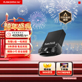闪迪（SanDisk）128GB USB3.2 U盘 CZ430酷豆 黑色 读速400MB/s 车载U盘 文件加密 小巧便携优盘
