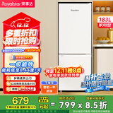 荣事达（Royalstar）183升小冰箱小型家用出租房办公室宿舍双开门两门双门二门电冰箱节能省电低音白色BCD-183L9RSZ